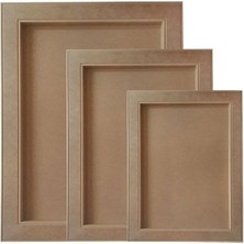 Altınyapı Hobi Market 3 'lü Derin Dikdörtgen Duvar Panosu Mdf  ( MDFT-021 )