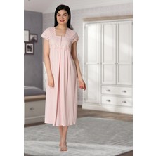 Effortt Lohusa Dantelli Gecelik Pembe - 5013