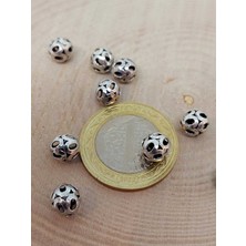 Yaşam Tohumu 925 Ayar Gümüş Boncuk Ara Malzeme 7mm/2 Adet (45612)