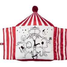 IKEA Busenkel Çocuk Odası Minderi Beyaz-Kırmızı Renk 48X37 cm Temalı