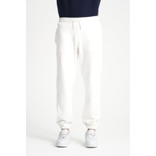 Cool Hill Beyaz Arka Cepli Basic Erkek Eşofman Altı