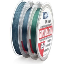 Rikimaru 0.18 mm Rx4-4 Katlı 300 Metre,14.9 kg Çeker ,gri Renkli Ip,örgü,ipek Misina