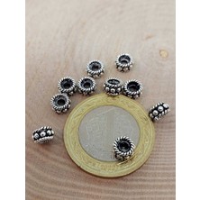 Yaşam Tohumu 925 Ayar Gümüş Boncuk Ara Malzeme 3.5*6mm/2 Adet (45626)