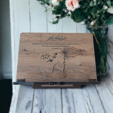 İsfahan TA Kitap Okuma Standı Masaüstü Ahşap Kuran Rahlesi Tablet Tutucu