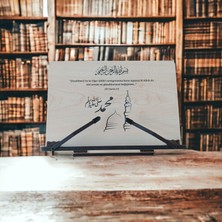İsfahan TA Kitap Okuma Standı Masaüstü Ahşap Kuran Rahlesi Tablet Tutucu