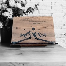 İsfahan TA Kitap Okuma Standı Masaüstü Ahşap Kuran Rahlesi Tablet Tutucu