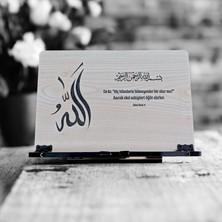 İsfahan TA Kitap Okuma Standı Masaüstü Ahşap Kuran Rahlesi Tablet Tutucu
