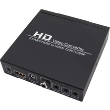 Ayt Powermaster PM-14366 Adaptörlü Scart-Hdmı To HDMI Çevirici Dönüştürücü Converter