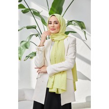 İpekhan LEGO Desen Ipeksi Jakar Şal Fıstık Yeşili 9004-21