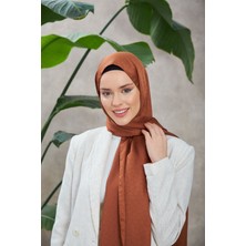 İpekhan Novvela Desen Ipeksi Jakar Şal Kızıl Kahve 9008-17