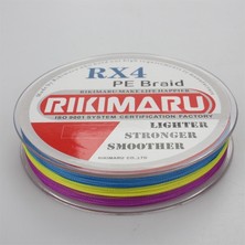 Rikimaru 0.14 mm Rx4-4 Katlı 300 Metre,12.2 kg Çeker ,multicolour Renk, Ip,örgü,ipek Misina