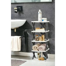 Elite Home Elitehome Çok Amaçlı Katlı Raf Düzenleyici Demonte Ayakkabı  Terlik Banyo Düzenleyici Organizer