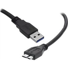Ulu Bilgisayar Micro USB 3.0 Kablo Harddisk Hdd-Ssd Kablosu  Şarj Data Kablosu - Yüksek Hızlı Veri Aktarımı