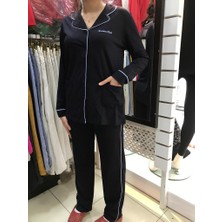 Boutique Bade Pijama Takım Lacivert