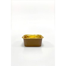 Trend Hediye Sepeti 25'li Kare Kahverengi Gold Muffin Kek Kalıbı , Tatlı Kasesi , Airfryer Uyumlu