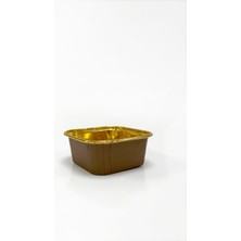 Trend Hediye Sepeti 25'li Kare Kahverengi Gold Muffin Kek Kalıbı , Tatlı Kasesi , Airfryer Uyumlu