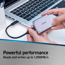 Crucial  X9 Pro 1tb Taşınabilir SSD 1050 Mb/s USB 3.2 Gen-2 CT1000X9PROSSD9