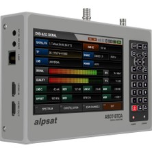 Alpsat AS07STCA-4K Dvb S-S2/T-T2/C/J.83B /ısdb-T Combo Sinyal Analizörü