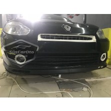 ŞüsCarOto Aksesuar Renault Fluence 2009-2016 Uyumlu Üniversal Laguna Lip Esnek Ön Lip 2 Parça Tampon Altı Dil Karlık Ön Ek