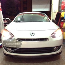 ŞüsCarOto Aksesuar Renault Fluence 2009-2016 Uyumlu Üniversal Laguna Lip Esnek Ön Lip 2 Parça Tampon Altı Dil Karlık Ön Ek