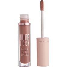 Doğal Işıltılı Dudak Parlatıcısı - Nude Look Natural Shine Lipgloss No:01 Nude Delight 8691190967406