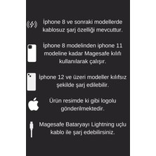 L'edoren Iphone 10000 Mah Magsafe Battery Pack Powerbank Kablosuz Şarj Ios 7/8/x/11/12/13/14/15 Uyumlu