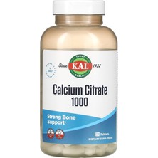 Kal Calcium Citrate 1000 180 Tablets