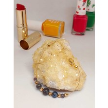 Yaşam Tohumu Kyanit Taşı Tasarım Bileklik (45740)