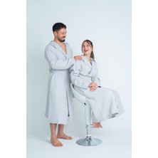 Meet Maya Natural  Kapüşonlu Unisex 4 Katlı Müslin Bornoz/sabahlık