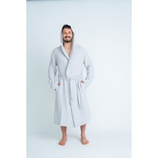 Meet Maya Natural  Kapüşonlu Unisex 4 Katlı Müslin Bornoz/sabahlık