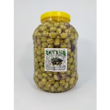 ETİK YERLİ ÜRÜNLER Mudanya Cinsi Yeşil Dilme Tatlanmış Zeytin 5 Kg