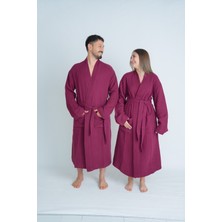 Meet Maya Natural Kimono Model Unisex 4 Katlı Müslin Bornoz /sabahlık