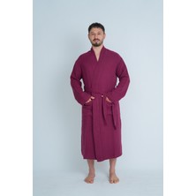 Meet Maya Natural Kimono Model Unisex 4 Katlı Müslin Bornoz /sabahlık