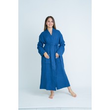 Meet Maya Natural Kimono Model Unisex 4 Katlı Müslin Bornoz/sabahlık