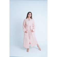 Meet Maya Natural Kimono Model Unisex 4katlı Müslin Bornoz/sabahlık