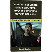 İşte Bu Sagopa Kajmer Baskılı Tabaka Kişiye Özel Isimli Sigara Kutusu/tabakası Standart Boy