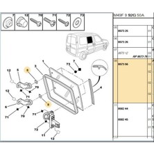 Psa Yan Cam Bağlantı Somunu Partner Berlingo (857356)