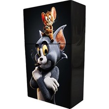 İşte Bu Tom ve Jerry Baskılı Tabaka Kişiye Özel Isimli Sigara Kutusu/tabakası Standart Boy