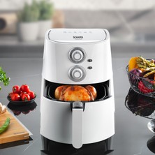 Schafer Thermochef Manuel Airfryer/Sıcak Hava Fritözü-Beyaz