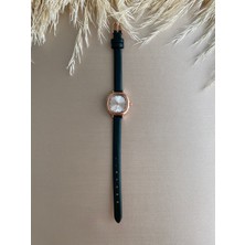 Quartz Retro Minimal Vintage Deri Kordon Kadın Kol Saati