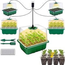 Faith Grow Light'lı Tohum Başlangıç Tepsisi, 5'li Paket Tohum Başlangıç Seti (Yurt Dışından)