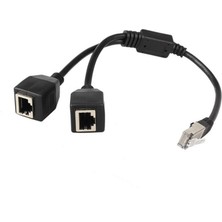 Faith RJ45 Ethernet Ayırıcı Kablo, 1 Erkek - 2 Dişi Ethernet Kablosu (Yurt Dışından)