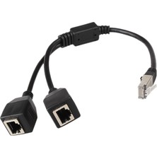 Faith RJ45 Ethernet Ayırıcı Kablo, 1 Erkek - 2 Dişi Ethernet Kablosu (Yurt Dışından)