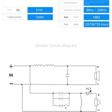 Faith 120W Frekans Bölücü 20KHZ Tiz&bas 2 Yollu Frekans Bölücü (Yurt Dışından)