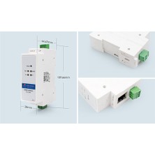 Faith USR-DR302 Din Raylı Seri RS485 - Ethernet Tcp Ip Sunucu Modülü (Yurt Dışından)