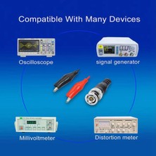 Faith 100 cm Bnc Q9 - Osiloskop Için Çift Timsah Klipsli Test Kablosu (Yurt Dışından)