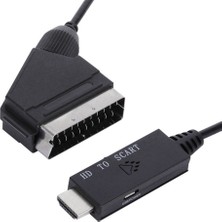 Faith HDMI - Scart Bağlantı Kablosuna Uyumlu 1m Ses/video Dönüştürücü (Yurt Dışından)
