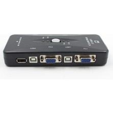 Faith USB 2.0 Kvm Anahtar Kutusu + 4 Kvm Kablo Klavye Monitör (Yurt Dışından)