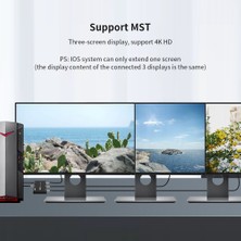 Faith Displayport 8k 1x3 Dp Ayırıcı 8K60Hz 4K120Hz Çoklu Monitör Ayırıcı (Yurt Dışından)