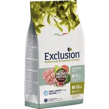 Exclusion Monoprotein Tavuklu ve Narlı Düşük  Tahıllı Küçük Irk Yaşlı Köpek Maması 2kg